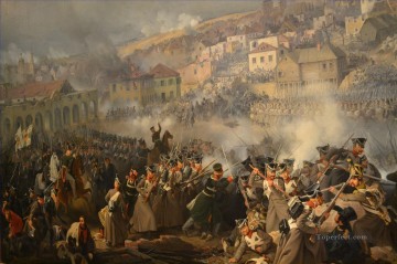  Militar Arte - Batalla de Smolensk Napoleón invasión de Rusia Guerra militar Peter von Hess